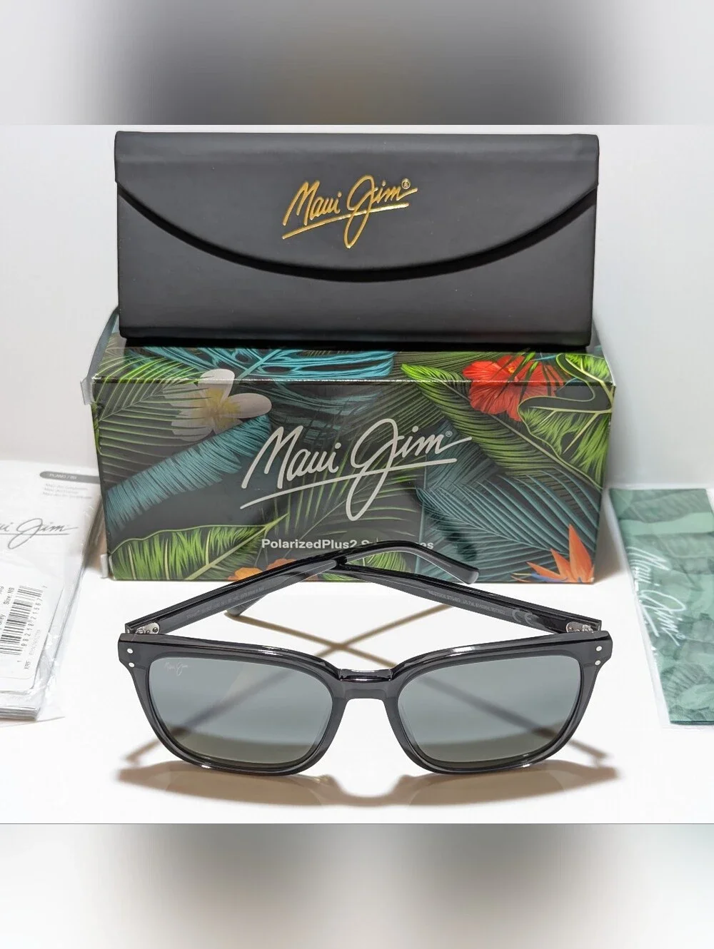 NEW Maui Jim Westside Dark Trans Grey Polarized Grey Lens Sunglasses 803-14G